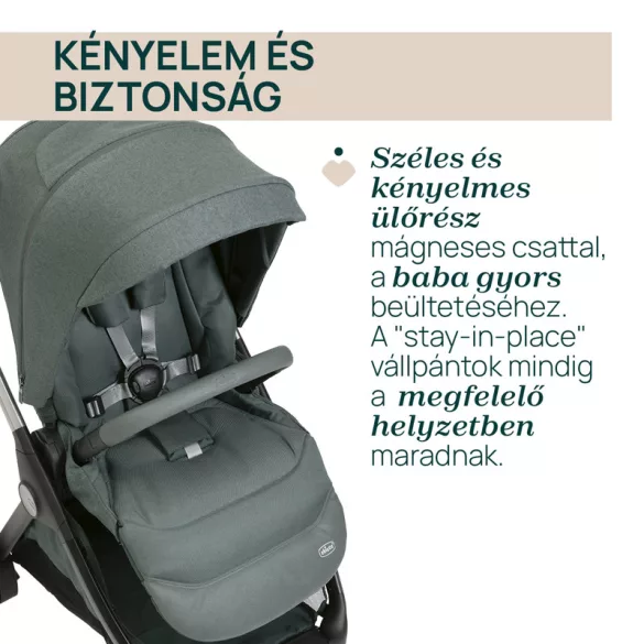 BELLAGIO babakocsi önzáródással Trió rendszerhez 22 kg-ig