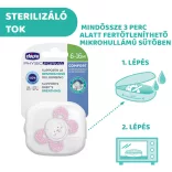 Physio Forma® Comfort szilikon cumi 1 db, 6-16 hó sterilizálható tok