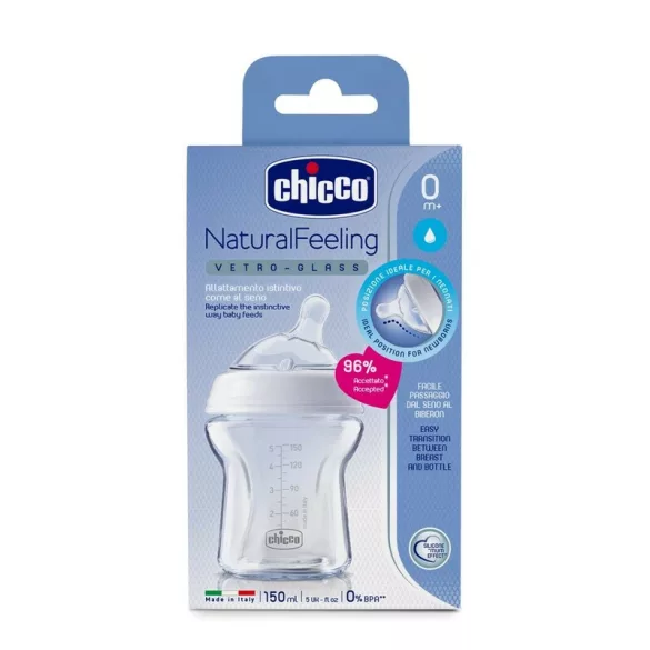 NaturalFeeling 150ml cumisüveg újszülöttkortól normál folyású cumival