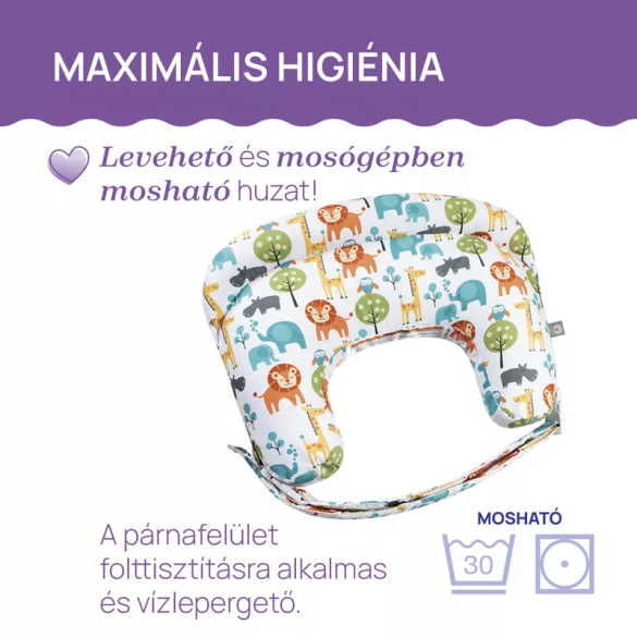 Boppy Deluxe szoptatós párna formatartó töltettel