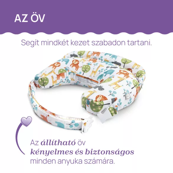 Boppy Deluxe szoptatós párna formatartó töltettel