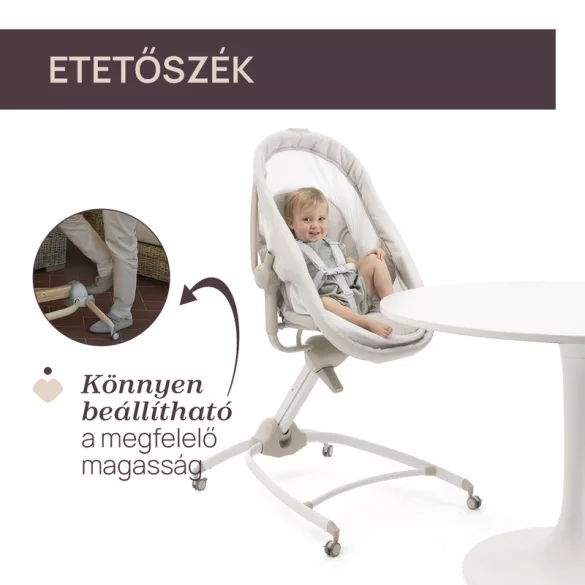 Baby Hug Armonia 4in1 bölcső-asztali szék 0 - 15 kg, 0- 36 hó