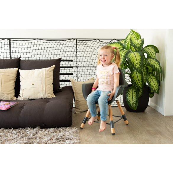 CHILDHOME Evolu 2 Etetőszék - Fa/Antracit