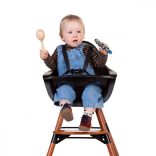 CHILDHOME Evolu 2 Etetőszék - Dió/Fekete