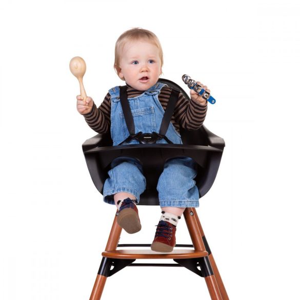 CHILDHOME Evolu 2 Etetőszék - Dió/Fekete