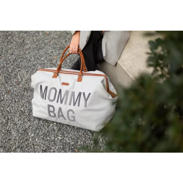 Mommy Bag Táska - Vászon Szürke