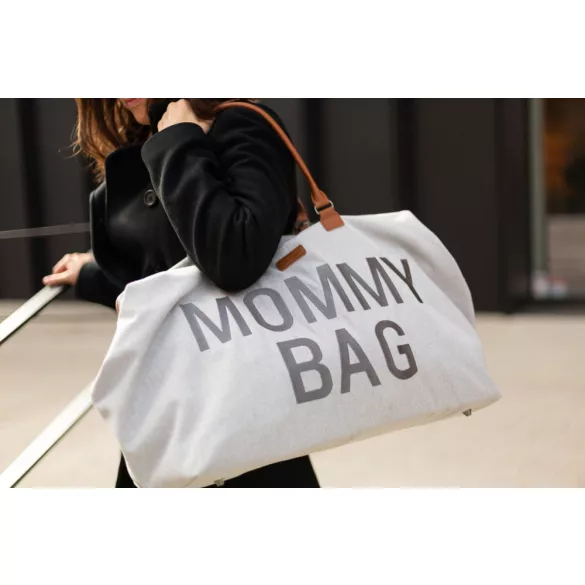 Mommy Bag Táska - Vászon Szürke