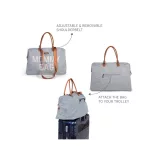 Mommy Bag Táska - Törtfehér/Szürke