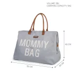 Mommy Bag Táska - Törtfehér/Szürke