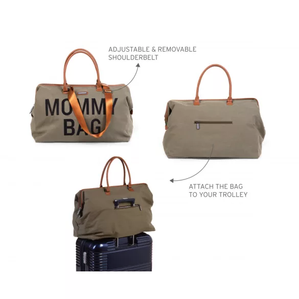 Mommy Bag Táska - Vászon - Khaki
