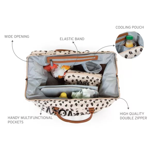 Mommy Bag Táska - leopárd mintás