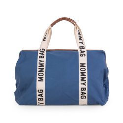 MOMMY BAG ® NURSERY BAG - SIGNATURE - VÁSZON - INDIGÓ