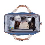 MOMMY BAG ® NURSERY BAG - SIGNATURE - VÁSZON - INDIGÓ