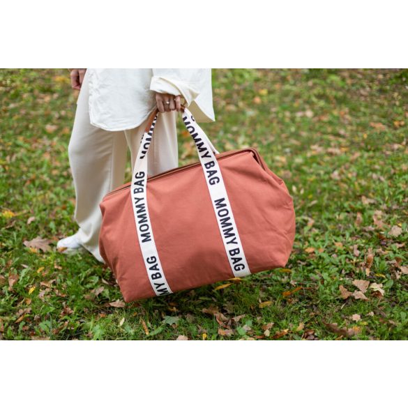 MOMMY BAG ® NURSERY BAG - SIGNATURE - VÁSZON - TERRACOTTA