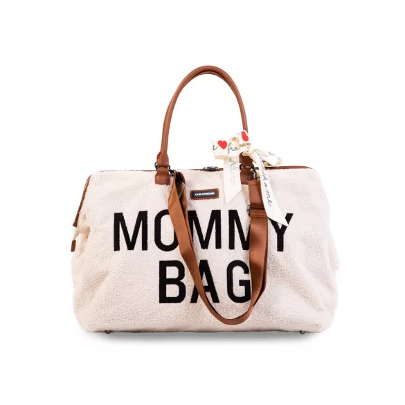 Mommy Bag Táska - Plüss - Fehér