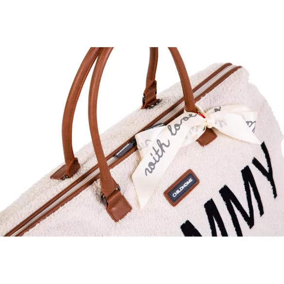 Mommy Bag Táska - Plüss - Fehér