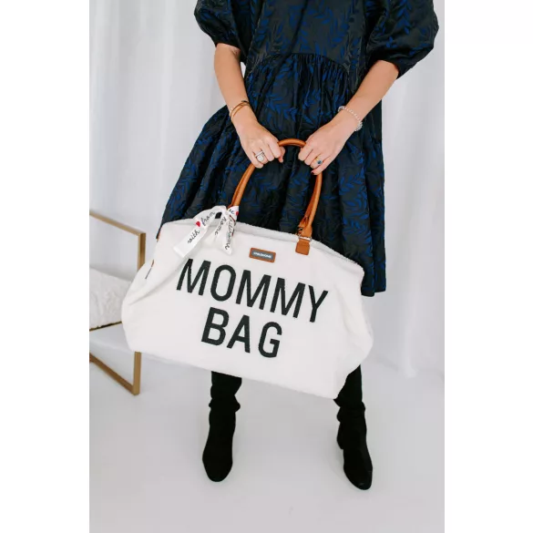 Mommy Bag Táska - Plüss - Fehér