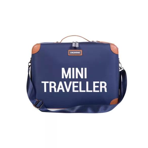 Mini Traveller" Utazótáska - Sötétkék/Fehér