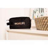 Momlife" Piperetáska - Fekete/Arany