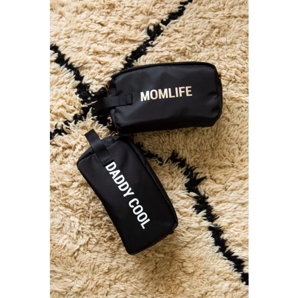 Momlife" Piperetáska - Fekete/Arany