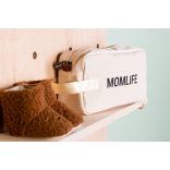 Momlife" Piperetáska - Törtfehér/Fekete