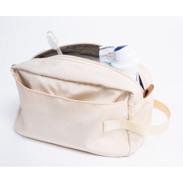 Momlife" Piperetáska - Törtfehér/Fekete