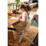 Evosit etetőszék tálcával - fehér