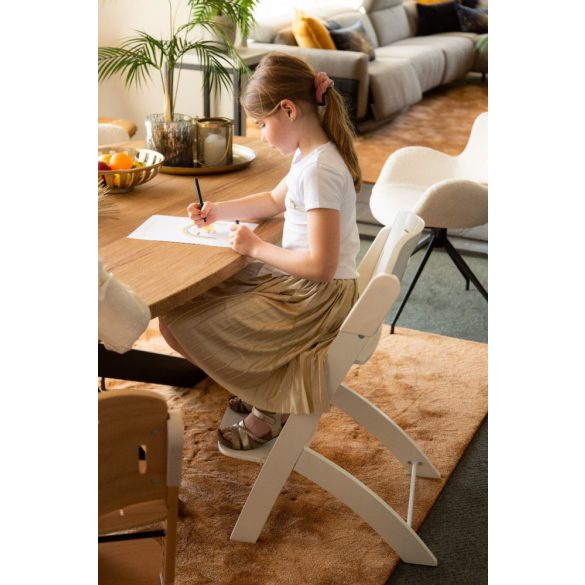 Evosit etetőszék tálcával - fehér