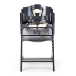 CHILDHOME Lambda 3 Etetőszék - Fa - Antracit