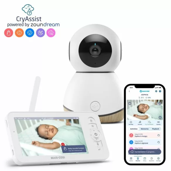 See Pro wifi-s baby monitor CryAssist bébiőr mobiltelefonos követés