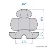 Pearl 360 Pro ülésbetét 40-60 cm babatest mérethez 0-6 hó