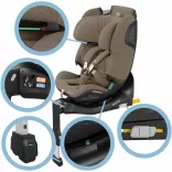 Emerald 360 Pro - SlideTech™ 40-150 cm G-Cell, AirProtect gyerekülés 0-12 év