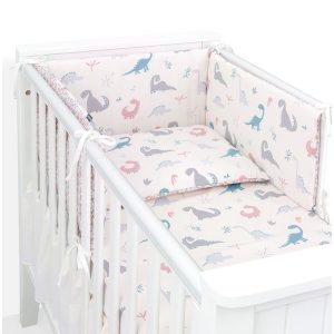 MTT 3 részes ágyneműhuzat szett (100x135cm) - Bézs dínók