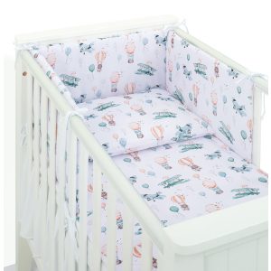 MTT 3 részes ágyneműhuzat szett (100x135cm) - Repülők és léggömbök