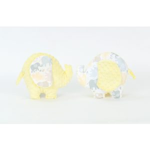 MTT Elefánt plüss játék "S" - Sárga-színes elefántok