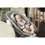 CHILDHOME Evosit újszülött szék fehér váz - szürke huzat