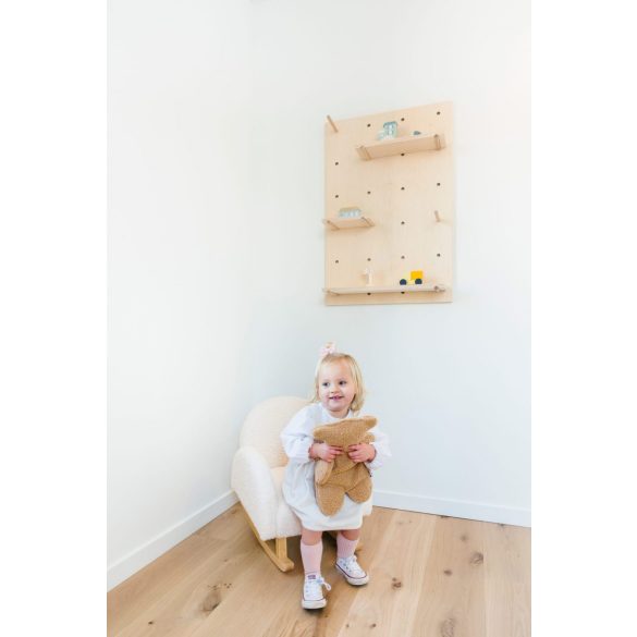 CHILDHOME Gyermek Hintaszék - Plüss - Törtfehér