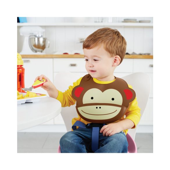 Skip Hop Zoo szilikon előke Majom