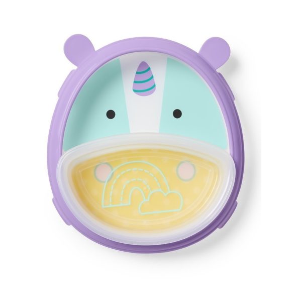 Skip Hop Zoo csúszásgátlós tányér szett Unikornis