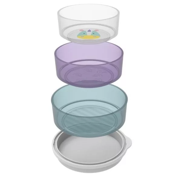 Skip Hop csúszásgátlós tányér mély 3db-os Unikornis