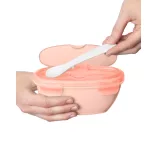 Skip Hop utazó tálka kanállal rózsaszín