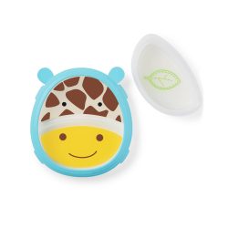 Skip Hop Zoo csúszásgátlós tányér szett Zsiráf