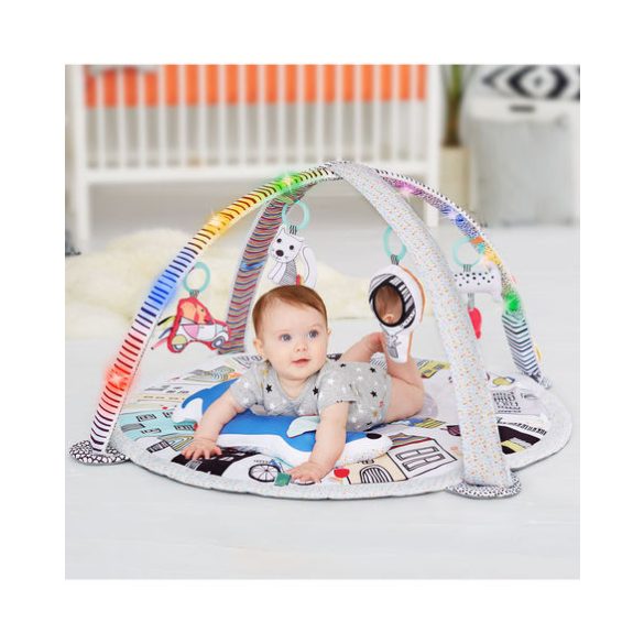 Skip Hop játszószőnyeg játékhíddal Vibrante Village