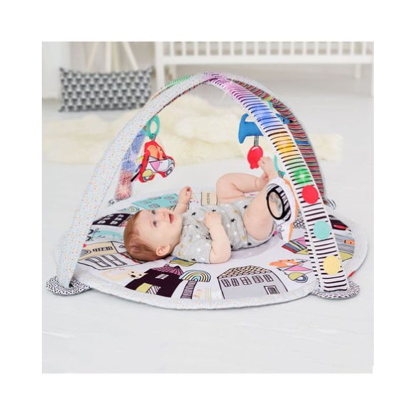 Skip Hop játszószőnyeg játékhíddal Vibrante Village