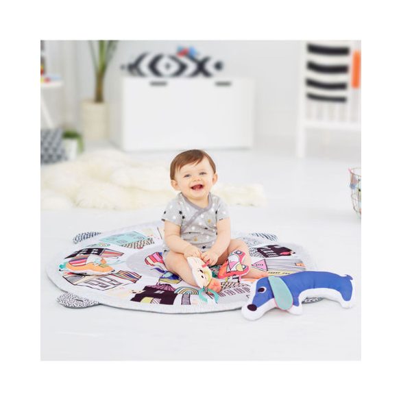 Skip Hop játszószőnyeg játékhíddal Vibrante Village