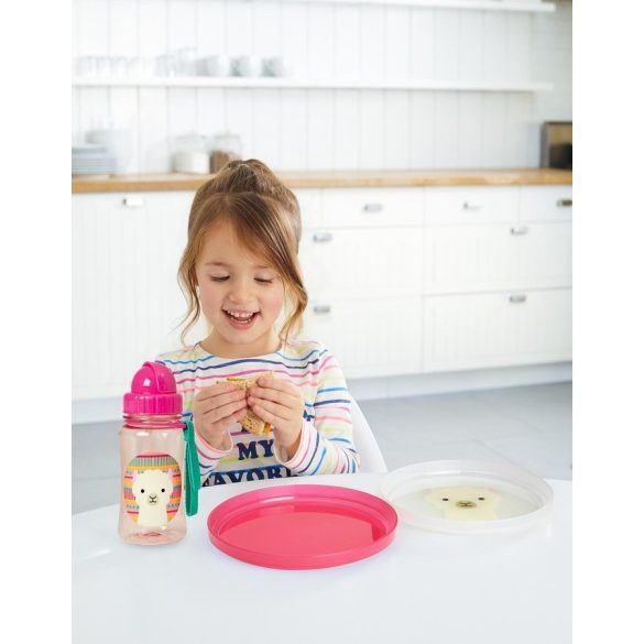 Skip Hop csúszásgátlós tányér lapos 2db-os Láma