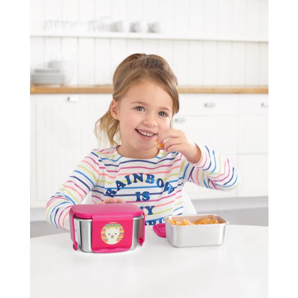 Skip Hop Zoo rozsdamentes acél ebédkészlet Láma