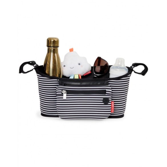 Skip Hop Grab & Go babakocsi táska fehér csíkos